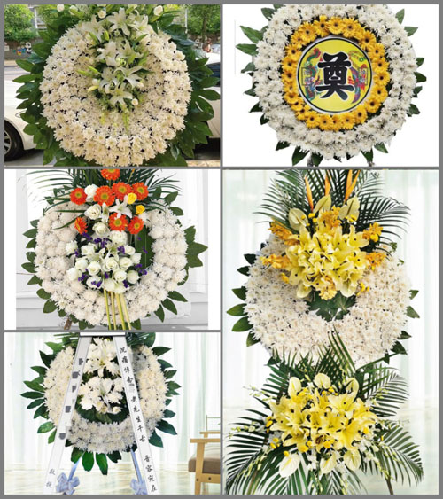 四川成都金堂县平桥乡石桅子村花圈速递